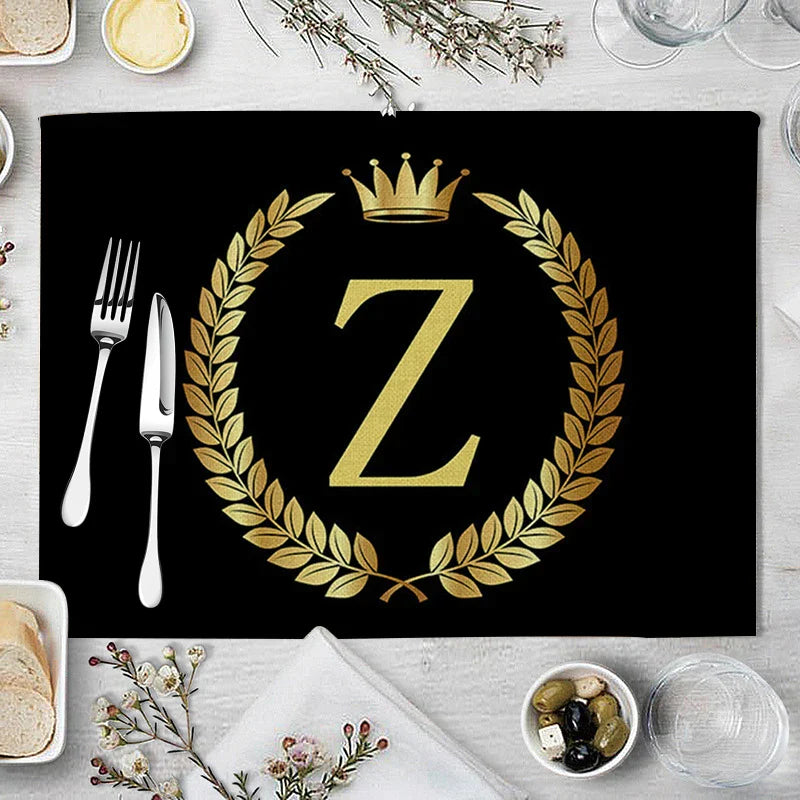 Decorbites™ Küchentischsets aus 4 Matten, 42*32 cm, Baumwoll-Leinen-Untersetzer für Esszimmer und Heimdekoration