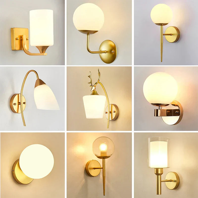 Decorbites™ Eisen-Wandlampe mit Glasball, elegante Wandlampe für Treppen und Lesen im Zuhause