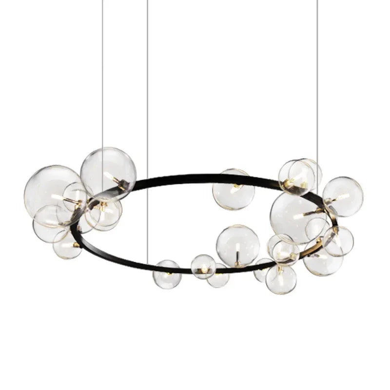 DecorBites™ Glass Ball Pendant Chandelier for Kitchen Dining Living Room