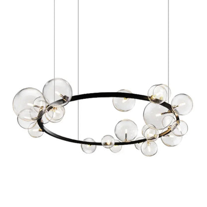 DecorBites™ Glass Ball Pendant Chandelier for Kitchen Dining Living Room