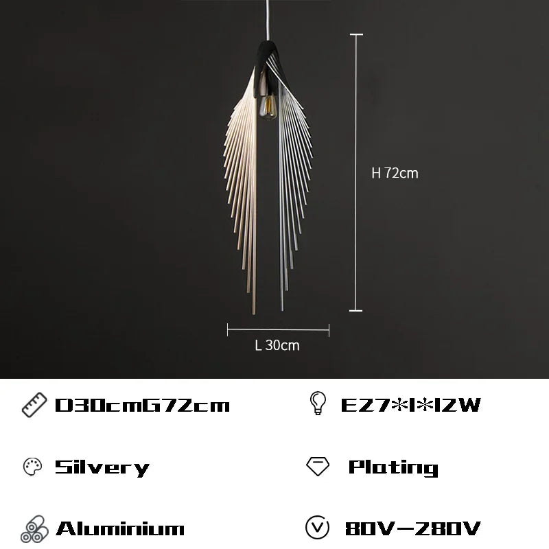 Decorbites™ Designer Flügelform-LED-Kronleuchter | Moderne Pendelleuchten für das Wohnzimmer