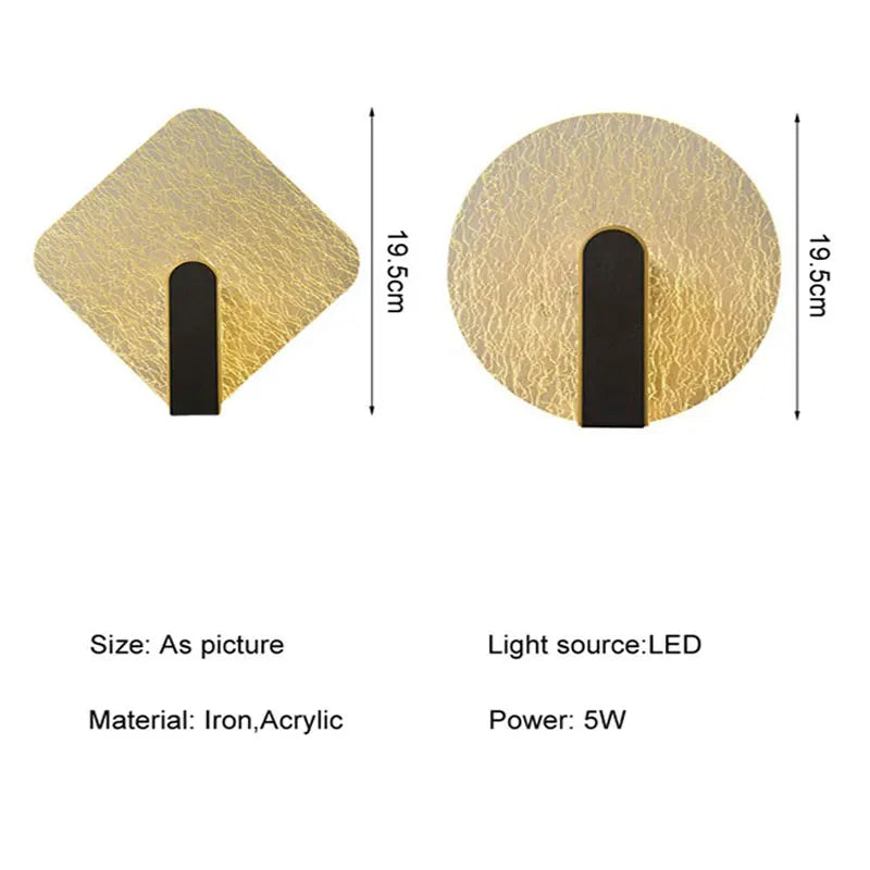 Decorbites™ LED Wandlampe 5W Moderne Nordische Wandleuchte für Schlafzimmer und Wohnzimmer