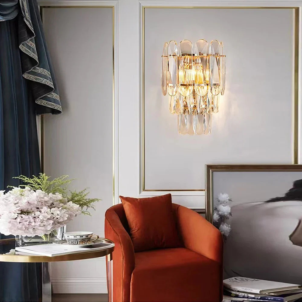 Decorbites™ Crystal-LED-Wandlampe: Minimalistisches Luxuslicht für das Wohnzimmer-TV-Hintergrund