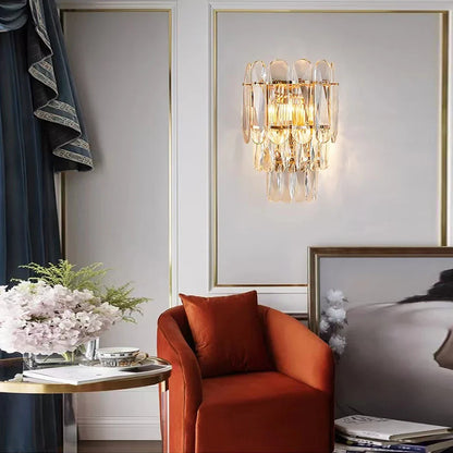 Decorbites™ Crystal-LED-Wandlampe: Minimalistisches Luxuslicht für das Wohnzimmer-TV-Hintergrund