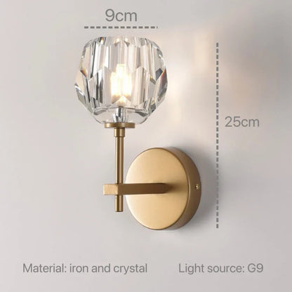Decorbites™ Kristall-Wandleuchte: Moderne LED-Leuchte für Schlafzimmer, Wohnzimmer und Flur