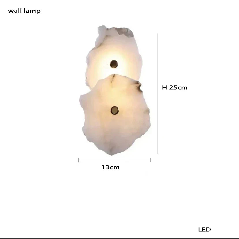 Decorbites™ Elegante Natürliche Marmor-Tischlampen mit Kupfersteinbasis
