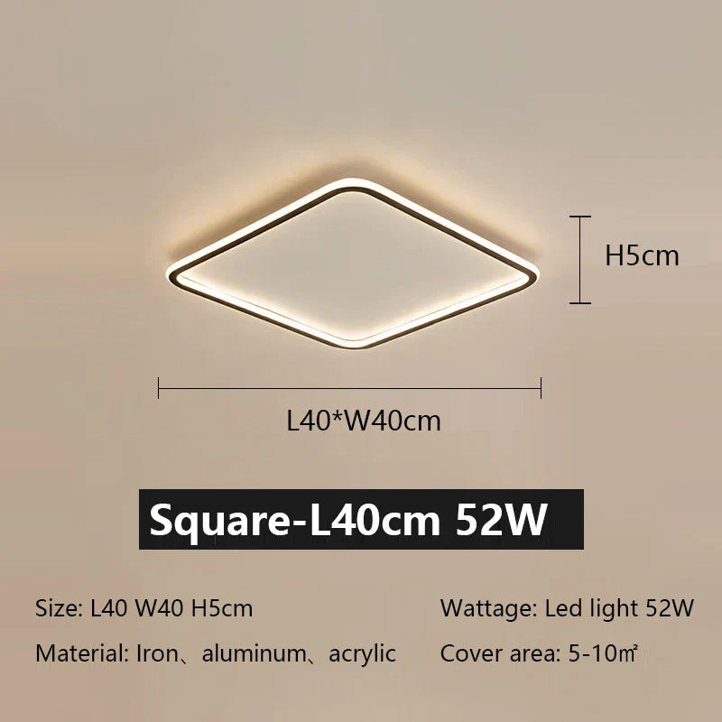 Decorbites™ LED-Deckenleuchte aus Eisen, dimmbar, modernes Lichtarmatur für das Wohnzimmer