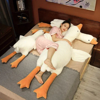 DecorBites™ Huge Goose Body Pillow 50-160cm Stuffed Animal Sleeping Gift
