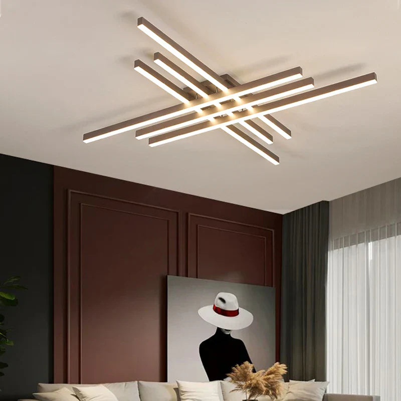 Decorbites™ Gold Schwarz Aluminium LED-Kronleuchter für Schlafzimmer Esszimmer Wohnzimmer Beleuchtung