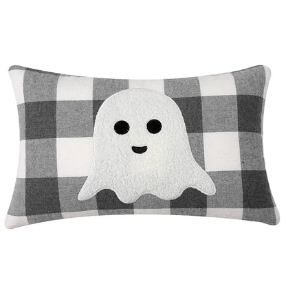Decorbites™ Halloween-Geister-Stickkissen für gemütliche Wohnzimmer-Sofarast