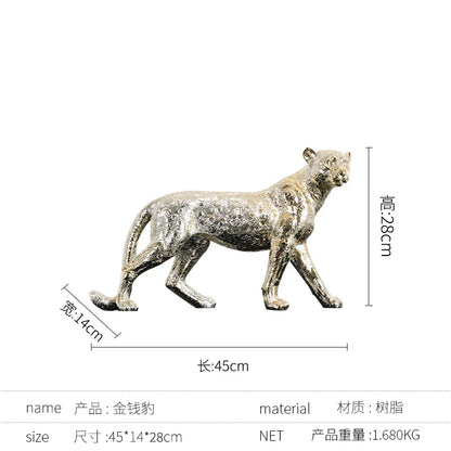 Decorbites™ Leopard-Resin-Skulptur - Heimdekoration Handwerkskunst & Tierfigur