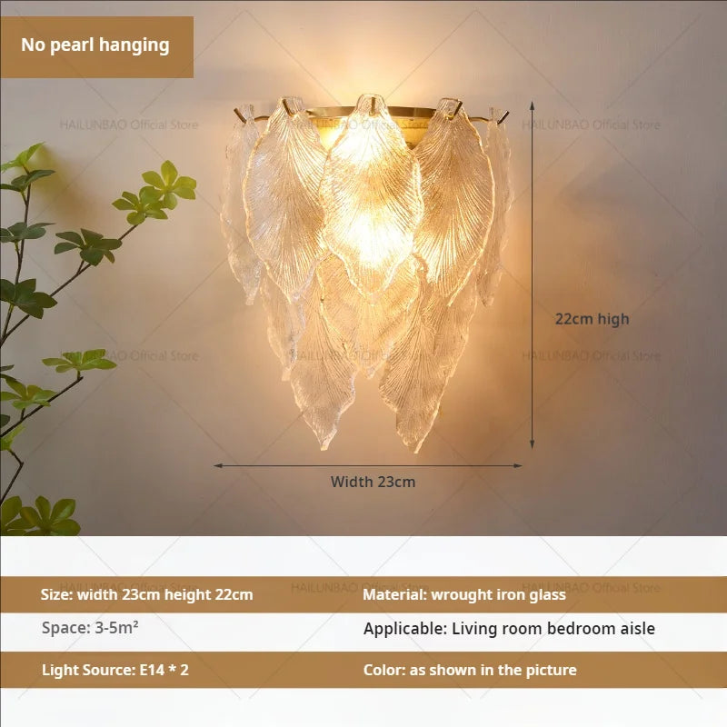 Crystal Glass Wall Lamp