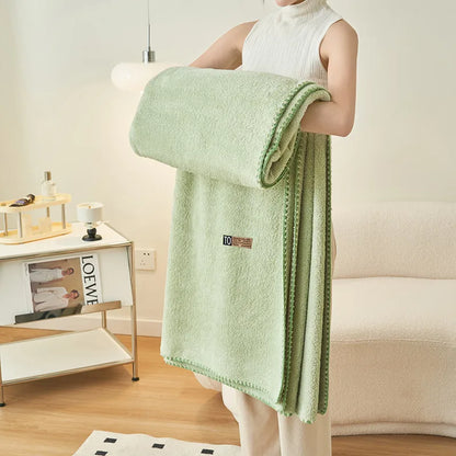 Decorbites™ Cloud Comforter: Plüschiges doppelseitiges Büro-Nickerchen-Decke, hochwertige einfarbig samtenes Decke