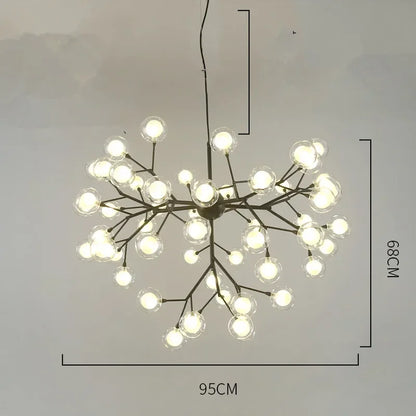 Decorbites™ Heracleum Firefly Glas Kugelleuchter - Luxusbeleuchtung für Treppenhaus und Esszimmer