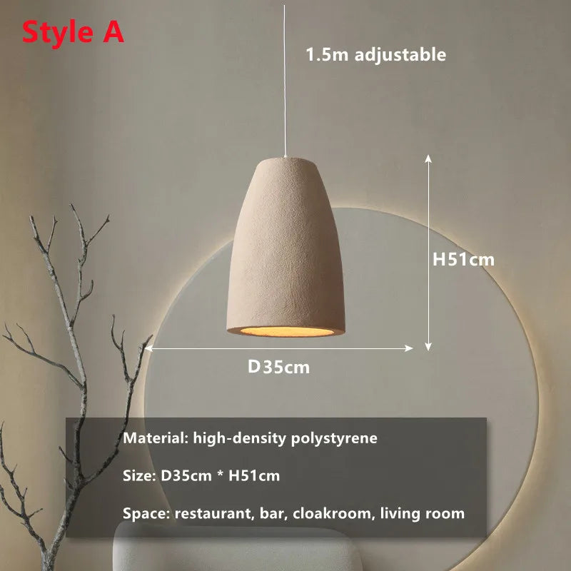 Decorbites™ LED-Kronleuchter: Minimalistisches Beton-Hängeleuchte für Schlafzimmer und Wohnzimmer