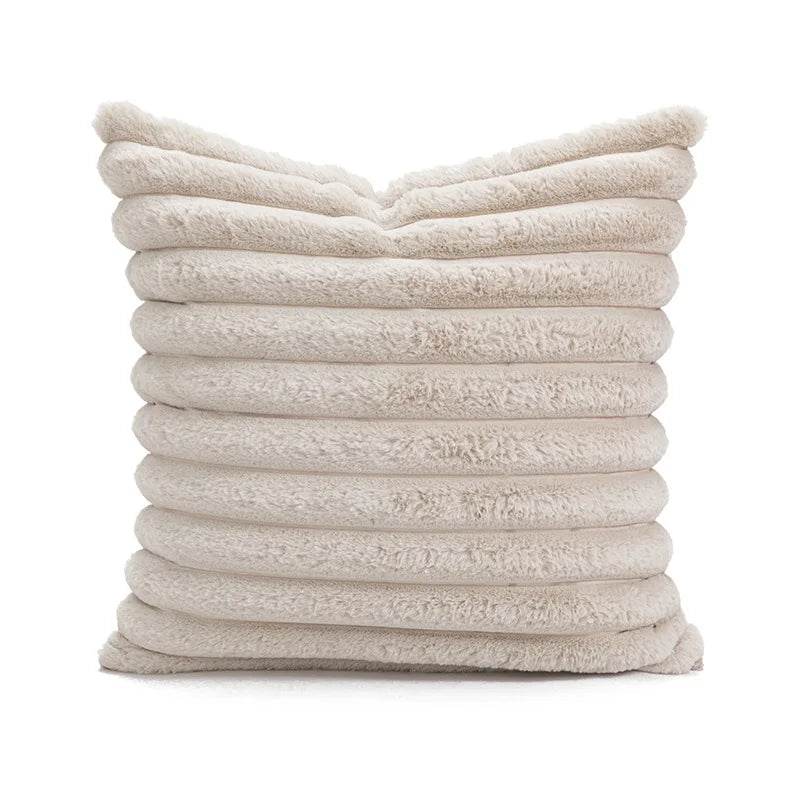 Decorbites™ Beige Wabi-sabi Quastenbesetzte Fransen Geometrische Troddel Baumwolle Leinen Kissenbezug
