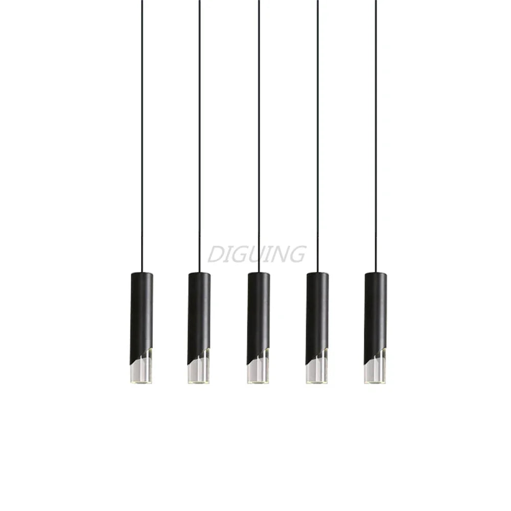 Dimmable Gold and Black Aluminum LED Pendant Light
