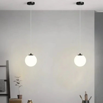 DecorBites™ Glass Ball LED Pendant Chandelier for Dining and Bedroom