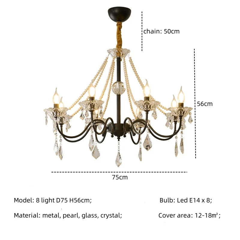 Decorbites™ Kristall-LED-Kronleuchter Wohnzimmer Luxusbeleuchtung E14 Hänge-Lampen