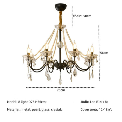 Decorbites™ Kristall-LED-Kronleuchter Wohnzimmer Luxusbeleuchtung E14 Hänge-Lampen