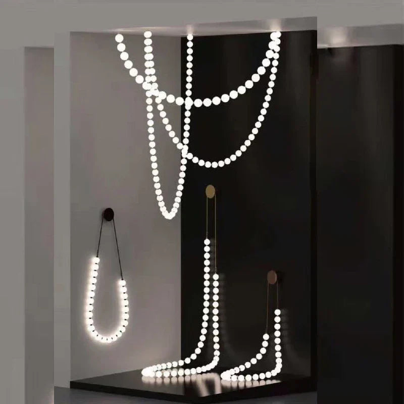 DecorBites™ LED Fancy Necklace Wall Lamp for Bedside & Living Room