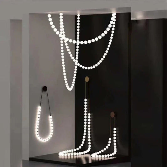 DecorBites™ LED Fancy Necklace Wall Lamp for Bedside & Living Room