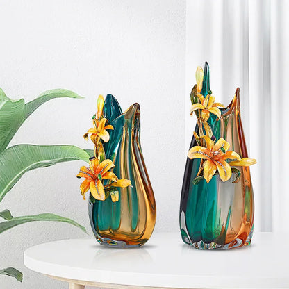 Decorbites™ Handgefertigte Emaille-Vase für die Dekoration von Wohnzimmer-TV-Schrank und Weinschrank