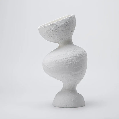 Decorbites™ Geometrische Abstrakte Keramikvase Schräge Einrichtungsartikel Raumdekoration Zubehör