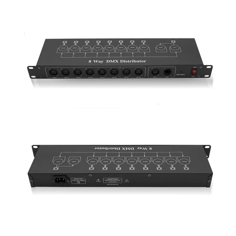 Decorbites™ DMX512-Splitter: 8-Kanal-Signalverstärker für Bühnenbeleuchtung, Beste Qualität