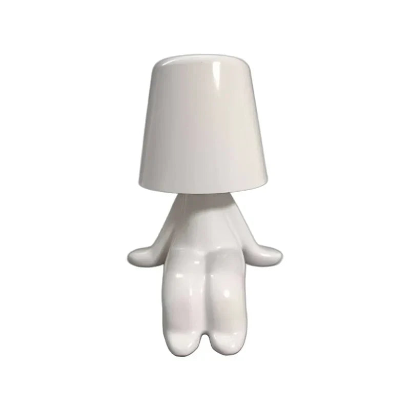 Decorbites™ Kleiner Goldener Mann Tischlampe – Kunst-Dekor-Nachtlicht für Wohnzimmer und Kinderzimmer