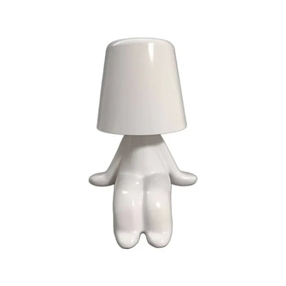Decorbites™ Kleiner Goldener Mann Tischlampe – Kunst-Dekor-Nachtlicht für Wohnzimmer und Kinderzimmer