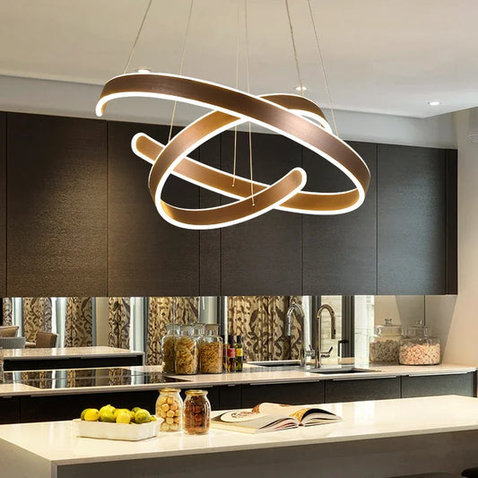 Decorbites™ Geometrische Kreisringe LED Deckenleuchte