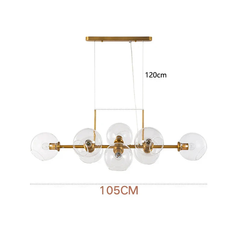 Decorbites™ Glas-Kugelleuchter für Esszimmer, Wohnzimmer und Küche