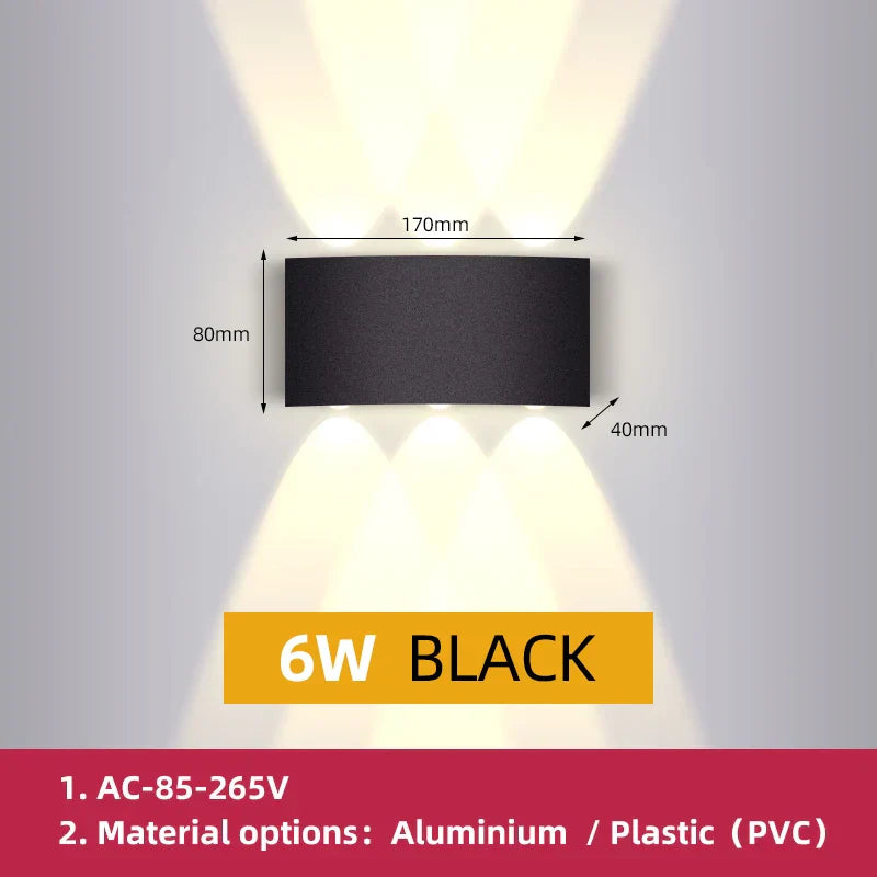 Decorbites™ LED-Wandlampe: Innen- und Außenbeleuchtung für Heimdekoration im Hof, Treppenhaus, Schlafzimmer und Garten
