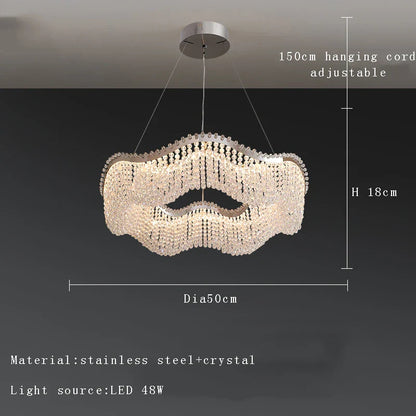 Decorbites™ Kristallperlen-Kronleuchter LED-Lichter für modernes luxuriöses Wohnraumausstattung & Schlafzimmer