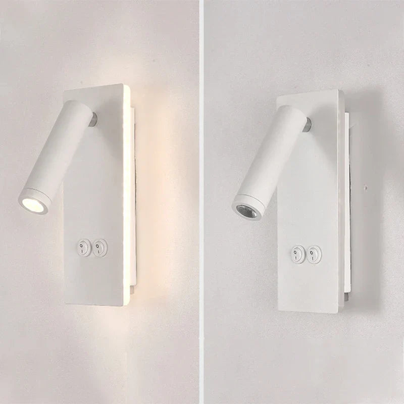 Decorbites™ Schwarz-Messing LED-Wandleuchte mit USB-Anschluss & Schalter - 3W-Scheinwerfer für das Schlafzimmer