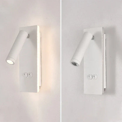 Decorbites™ Schwarz-Messing LED-Wandleuchte mit USB-Anschluss & Schalter - 3W-Scheinwerfer für das Schlafzimmer