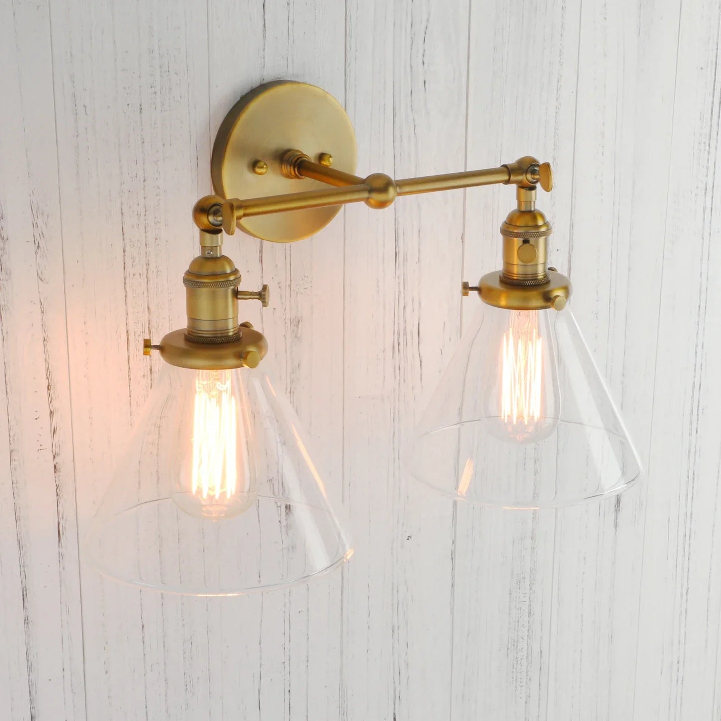 Decorbites™ Trichter-Glas-Wandleuchte für Schlafzimmer- und Loft-Dekoration