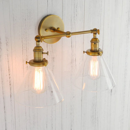 Decorbites™ Trichter-Glas-Wandleuchte für Schlafzimmer- und Loft-Dekoration
