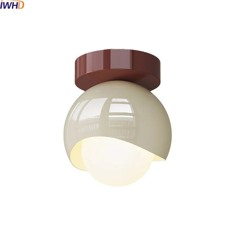 Decorbites™ Glas-Eisen-LED-Deckenleuchte moderne Heimdekoration