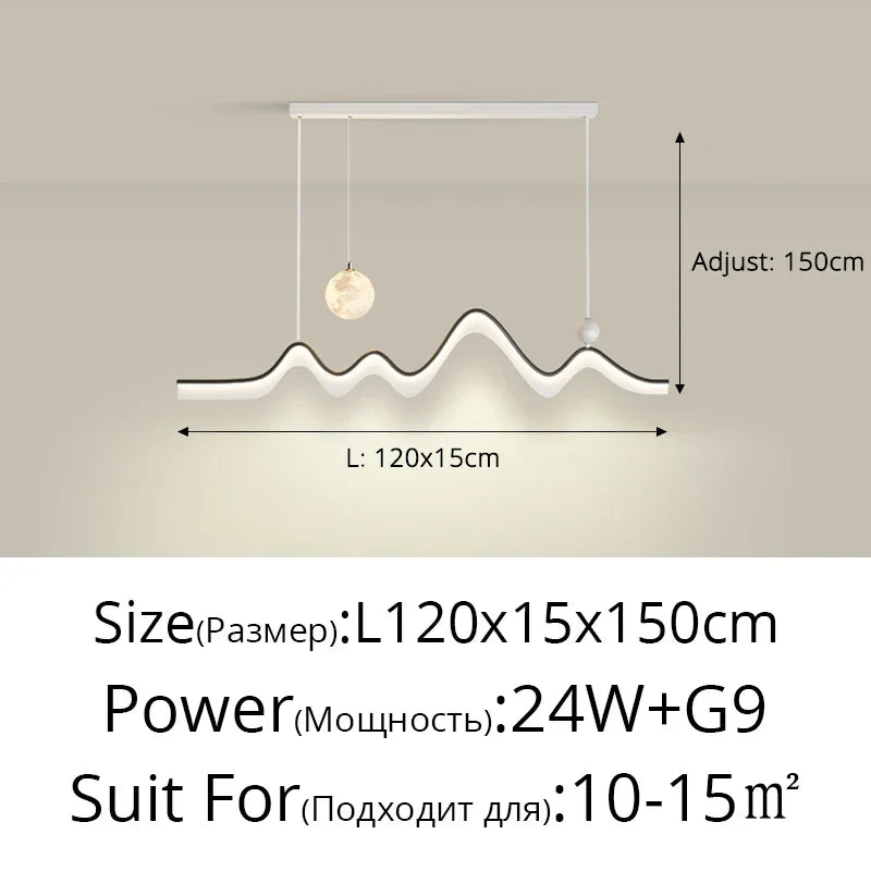 Decorbites™ LED-Kronleuchter: Modernes minimalistisches Pendellicht für Esszimmer, Küche, Hausbeleuchtung