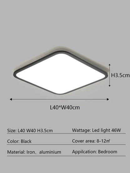 Decorbites™ LED-Deckenleuchte: Modernes minimalistisches rechteckiges Design für Wohnzimmer, Schlafzimmer, Innenbeleuchtung