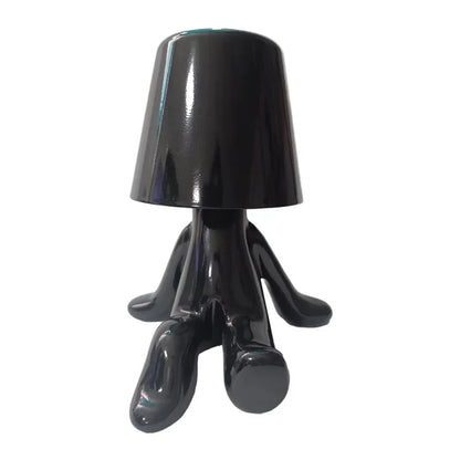 Decorbites™ Kleiner Goldener Mann Tischlampe – Kunst-Dekor-Nachtlicht für Wohnzimmer und Kinderzimmer