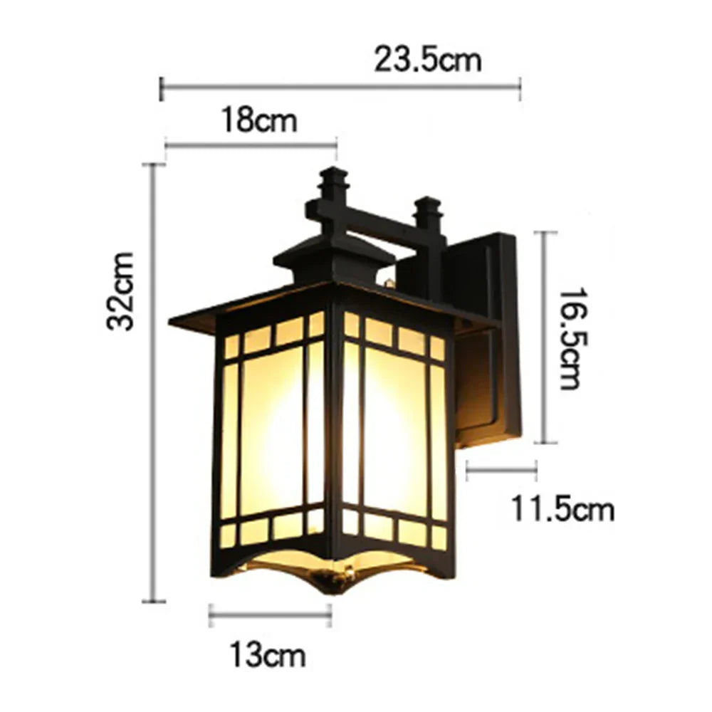 Decorbites™ LED-Wandlampe: Europäischer Stil, wasserdichte Außenbeleuchtung für Garten, Balkon und Hof