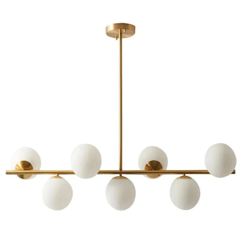 Decorbites™ Glas-Kugel-Hängeleuchter: Moderne LED-Deckenleuchte, nordischer Stil für die Hausbeleuchtung