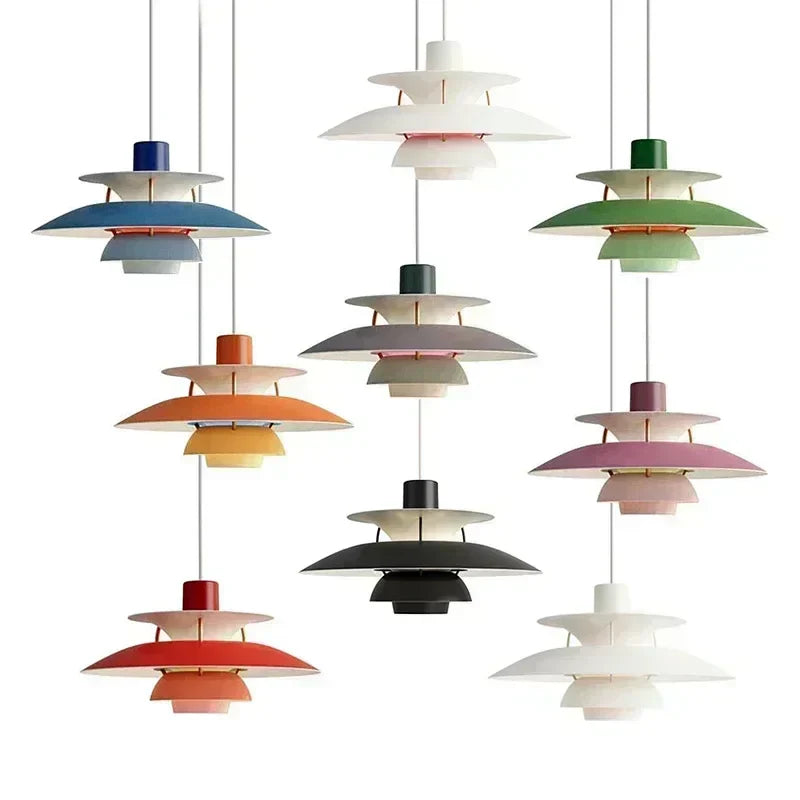 Decorbites™ Bunte LED-Hängeleuchte mit Schirm für Wohnzimmer und Küche