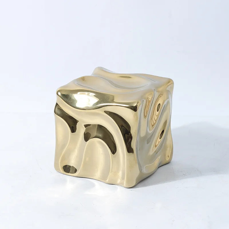 Gold Irregular Fold Figurine