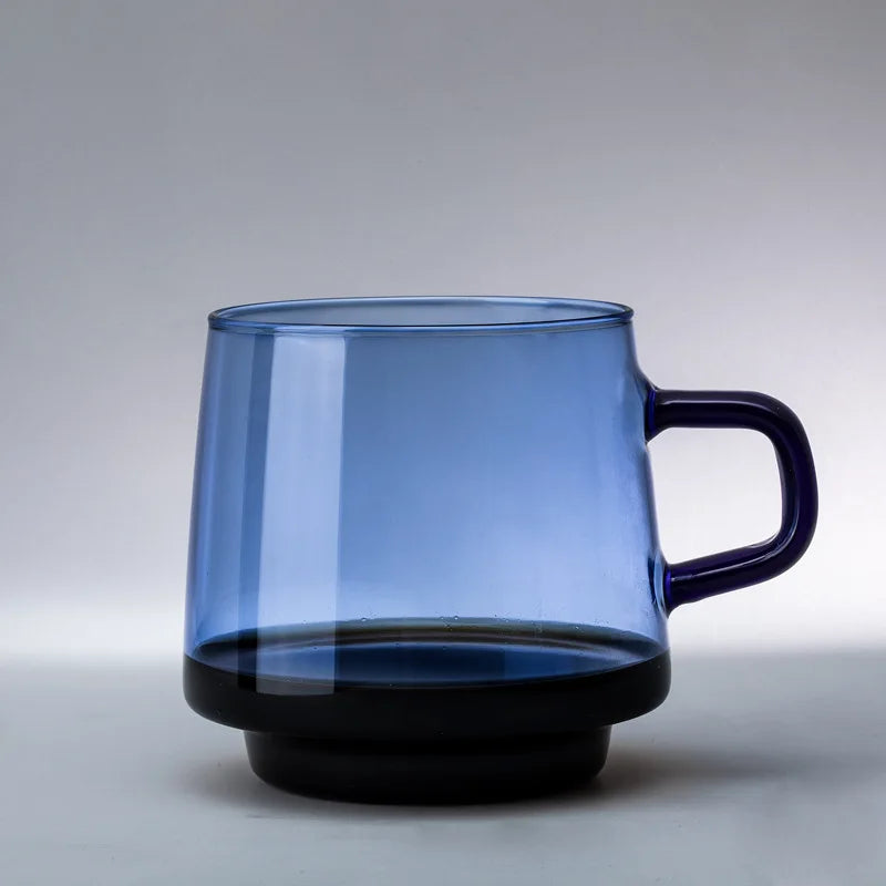 Decorbites™ 350ml Glas-Kaffeetasse Teetasse Saftbecher Hitzebeständig Langlebig Hochwertiges Borosilikatglas