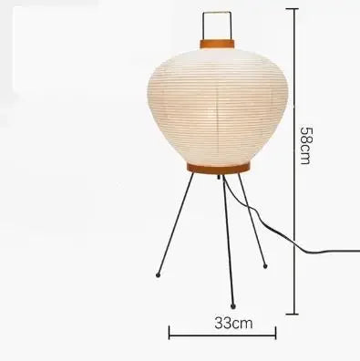Decorbites™ Japanisches Reispapier-Bodenleuchte von Noguchi Yong für Schlafzimmer- und Salonbeleuchtung