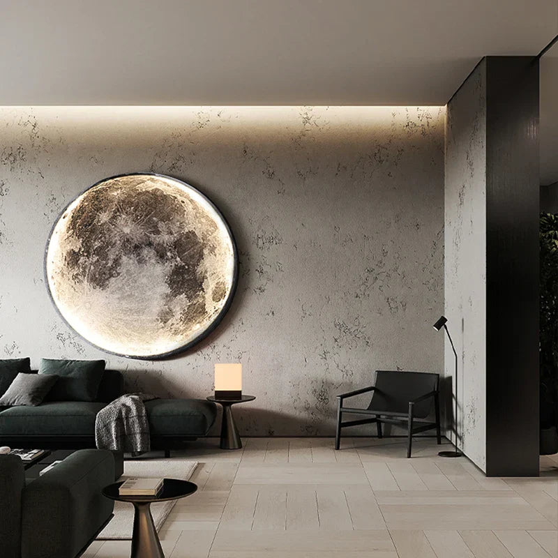 DecorBites™ Creative Moon Earth LED Wall Lamp for Modern Living Spaces